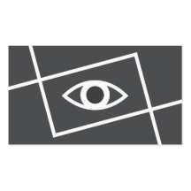 Focus eye modern grey white professional business cards
