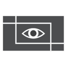 Focus modern grey white professional business card