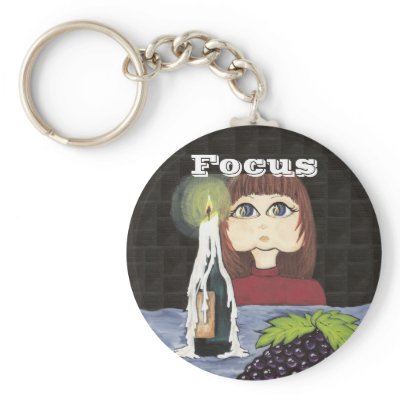Focus on Candle Work Cutie Key Chain by Quantum_Art_Nerd
