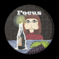 Focus on Candle Work Cutie Magnet