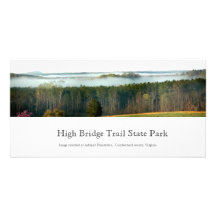 Fog around High Bridge Trail State Park Picture Card