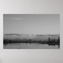 Fog Beyond the Lake Posters