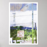 Fog Crazy in Twin Peaks - San Francisco Poster