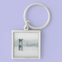 Fog rolls through the San Francisco bay 2 keychains
