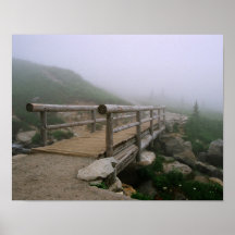 Foggy Bridge Poster