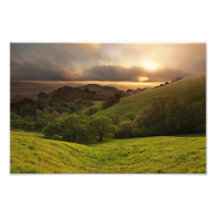 Foggy California Sunset Photo Art