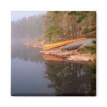 Foggy Canoe Campsite, Lake Kawnipi,