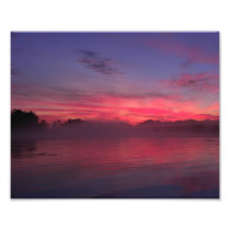 Foggy Dawn on Lake Marie Art Photo