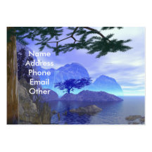 Foggy Lake Scene Business Card