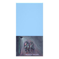 FOGGY, NIGHT, PERSONALIZED PHOTO CARD