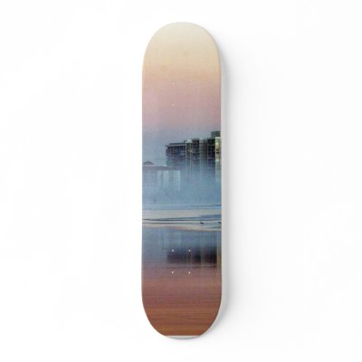 Foggy Sunset In Coronado Skate Board Decks by lifesphere