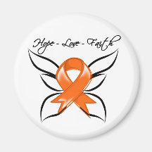 Foi d'amour d'espoir de Cancer de leucémie Magnets