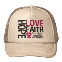 Foi d'amour d'espoir de myélome multiple casquettes