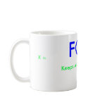 FOIL , Keeps Algebra Fresh!, X = , Y = Mug
