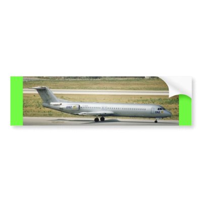 FOKKER 100 BUMPER STICKER by ZuluFlight