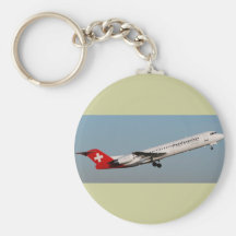fokker 100 keychain