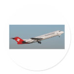 FOKKER 100 ROUND STICKER