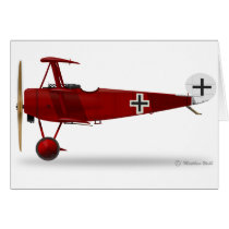 Fokker Dr 1 Triplane Card