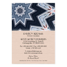Folded Angles Mandala Vertical Business Card