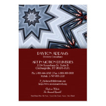 Folded Angles Mandala  Vertical Business Card