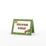 Folded Thank you Card All-Star Green