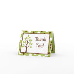 Folded Thank you Card Woodland Friends Owl