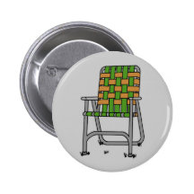 Folding Lawn Chair Pinback Buttons