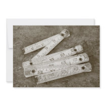 Folding ruler personalized announcement