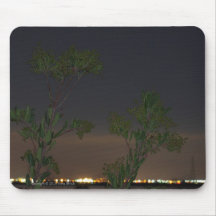 Foliage and City Lights 1 Mousepad