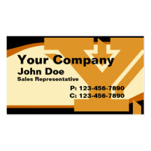 Folio Business Card/ Orange Stripe