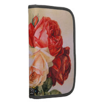 Folio de Rickshaw de trois roses pochettes folios