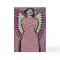 FOLK ART Angel Mist BY LORI EVERETT greeting card