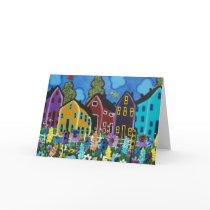 FOLK ART Busy Bee BY LORI EVERETT greeting cards