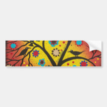 FOLK ART BY LORI EVERETT A Morning With You Bumper Sticker