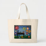 Folk Art By Lori Everett Cat With Attitude Bag