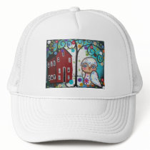 Folk Art By Lori Everett OWLS Hat