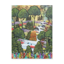 Folk Art BY LORI EVERETT postcard