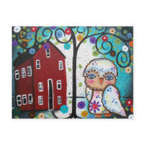 Folk Art BY LORI EVERETT postcard