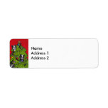 Folk Art Cats Christmas Tree Custom Return Address Labels