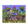 FOLK ART Chicken Flock BY LORI EVERETT postcard