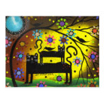 Folk Art Double Trouble By Lori Everett Postcard