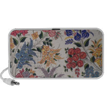 Folk Art Embroidery Flowers Travelling Speaker