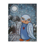FOLK ART Eye's Of Wisdom BY LORI EVERETT postcard