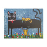 FOLK ART Mama's Twins BY LORI EVERETT postcard