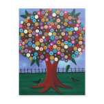FOLK ART Meeting Spot BY LORI EVERETT postcard