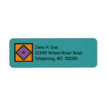 Folk Art Motifs Address Labels ~ EZ2 Change Info