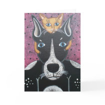 FOLK ART My Pal BY LORI EVERETT greeting card
