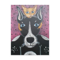 FOLK ART My Pal BY LORI EVERETT postcard