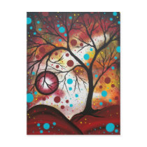FOLK ART Roots Of Wisdom BY LORI EVERETT postcard