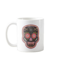 Folk Art Skull - day of the dead Mug